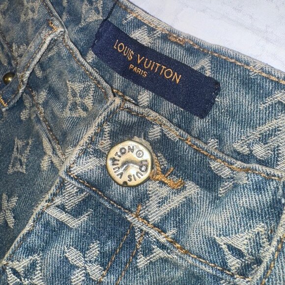 Authentic Louis Vuitton Virgil Abloh Graffiti Tuffetage Jeans LV denim pants 32 - Picture 3 of 11